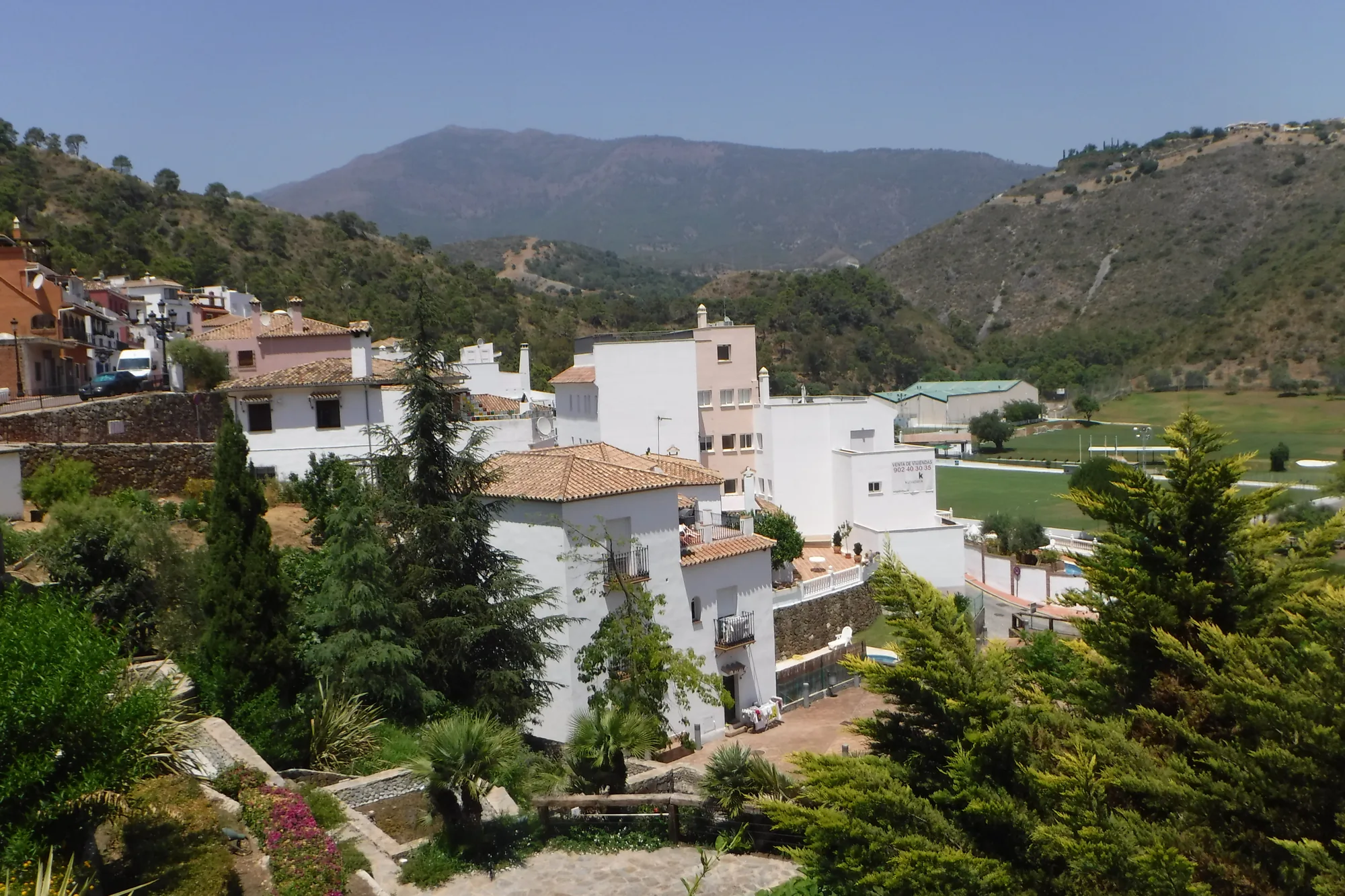 Benahavís village and surrounding hills in Málaga