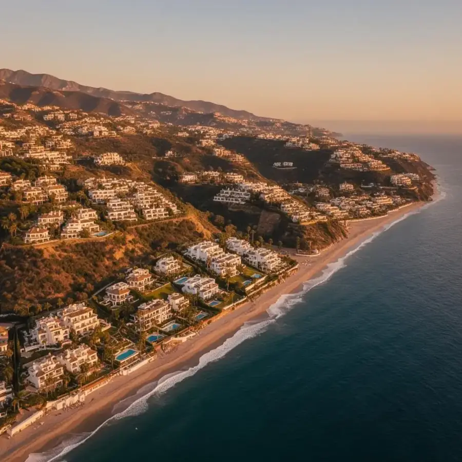 Modern luxury new build development on the Costa del Sol with sea views